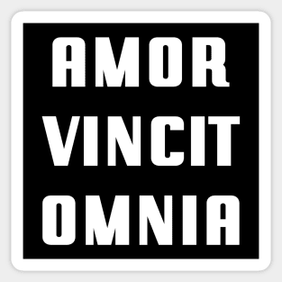 Amor Vincit Omnia - Love Conquers All Sticker
